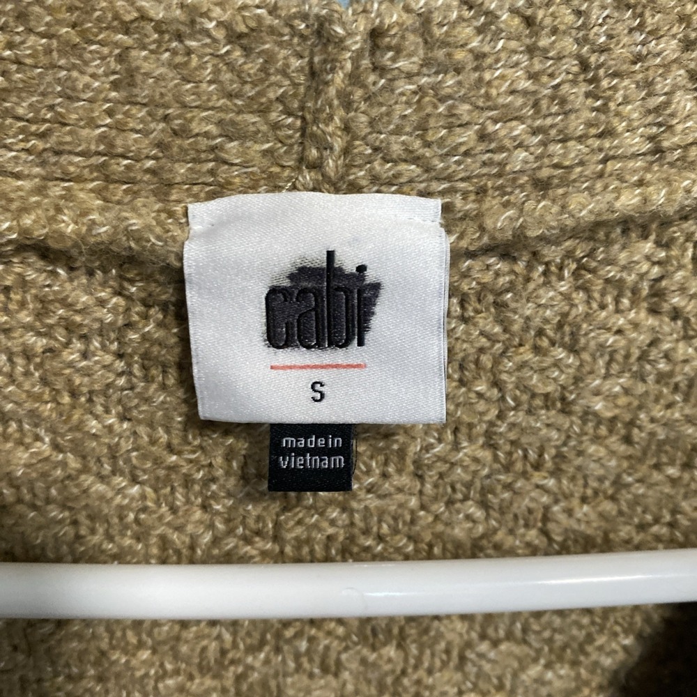 Cabi Neighbor Cardigan Oversized Tan Knit Button Front Sweater 4474 Small - Picture 5 of 5